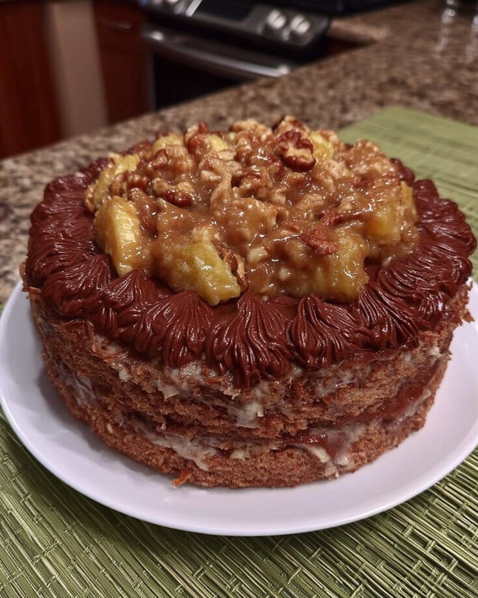 Ingredients for German chocolate cake including baking chocolate and pecans