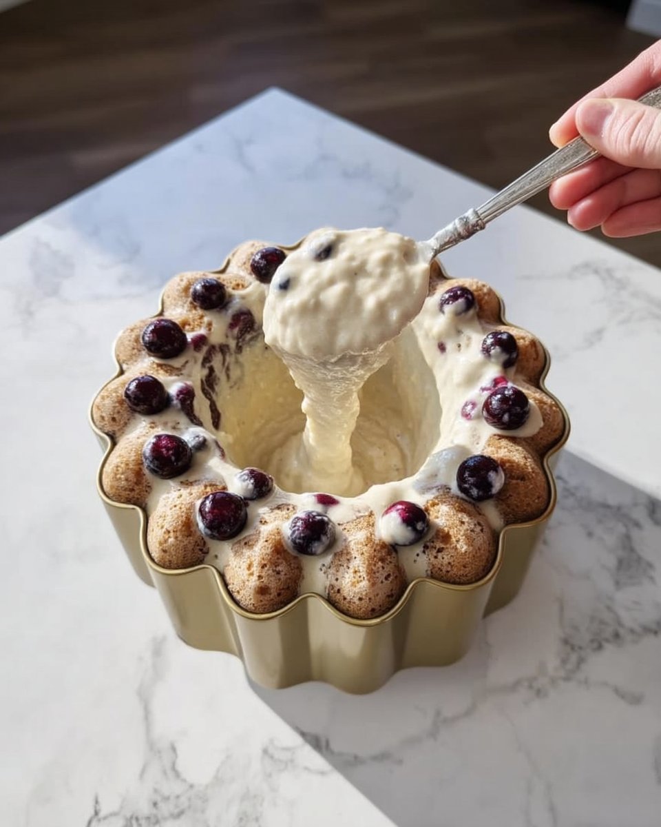 Ingredients for blueberry coffee cake