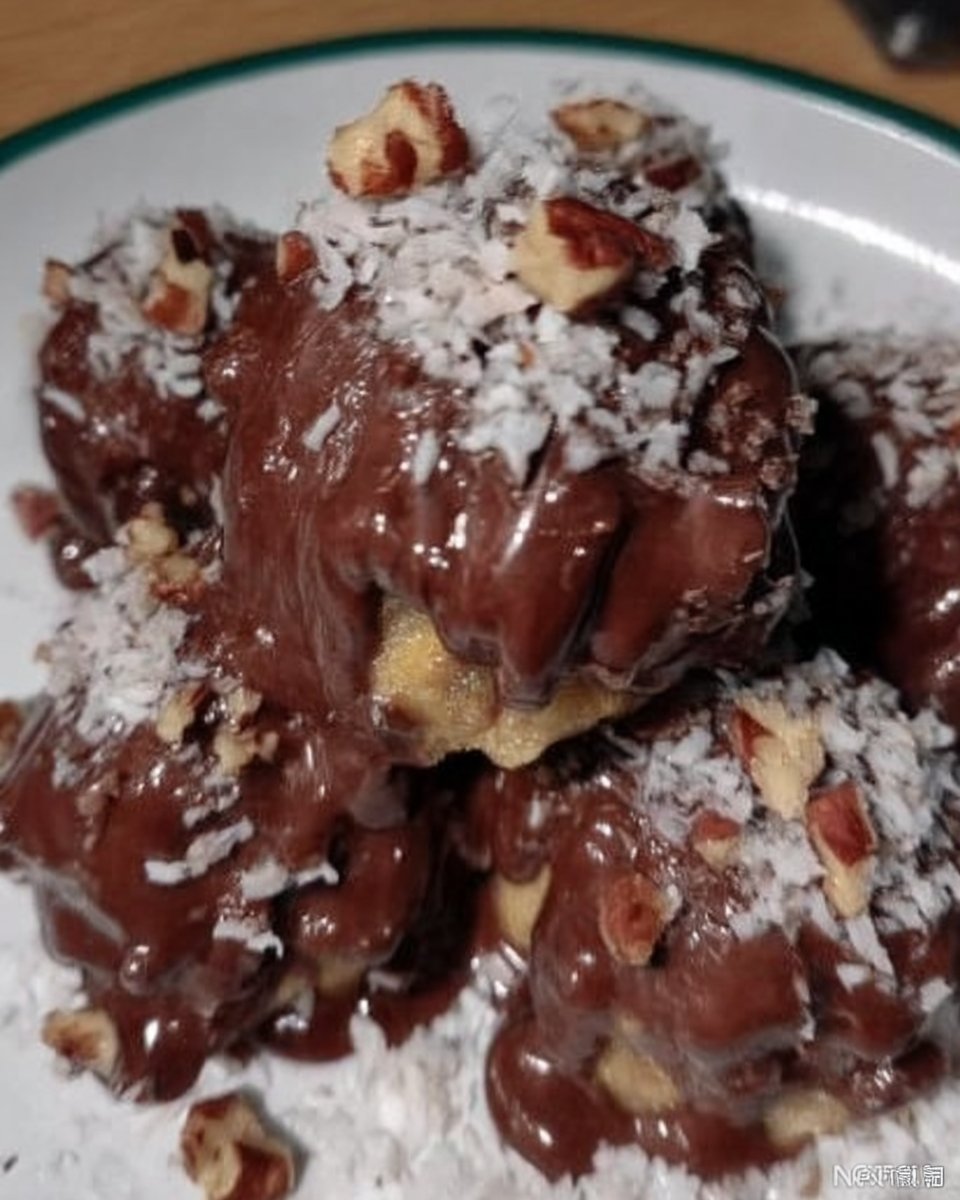 Festive cake balls served on a white platter