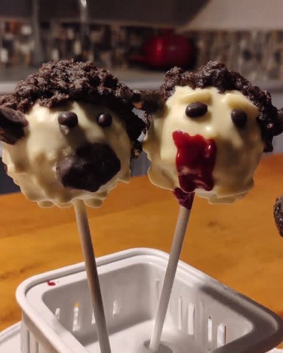 Ingredients for cake pops including yellow cake mix and chocolate frosting