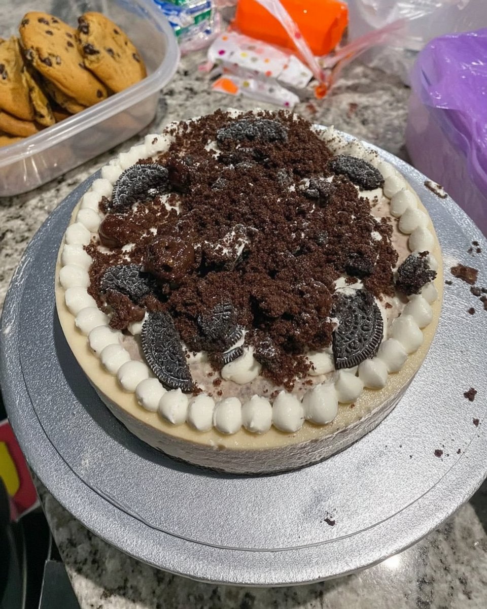 Ingredients for chocolate sheet cake and ganache on a table