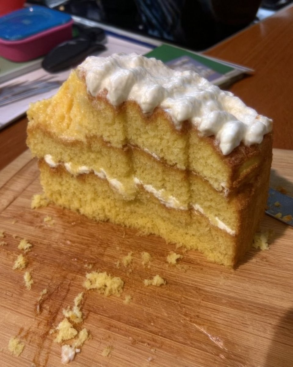 Paper template on top of sponge cake layers for carving