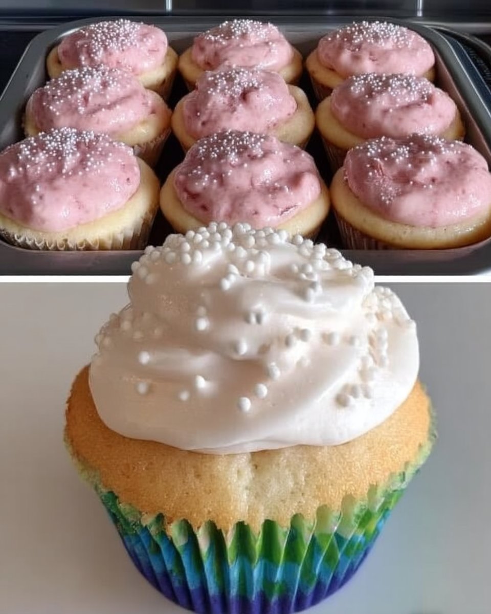 Ingredients for champagne cake including flour sugar butter and sparkling rose wine