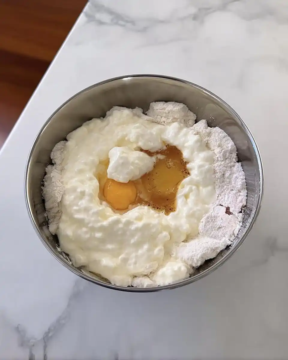 Ingredients for chiffon cake including eggs flour and sugar