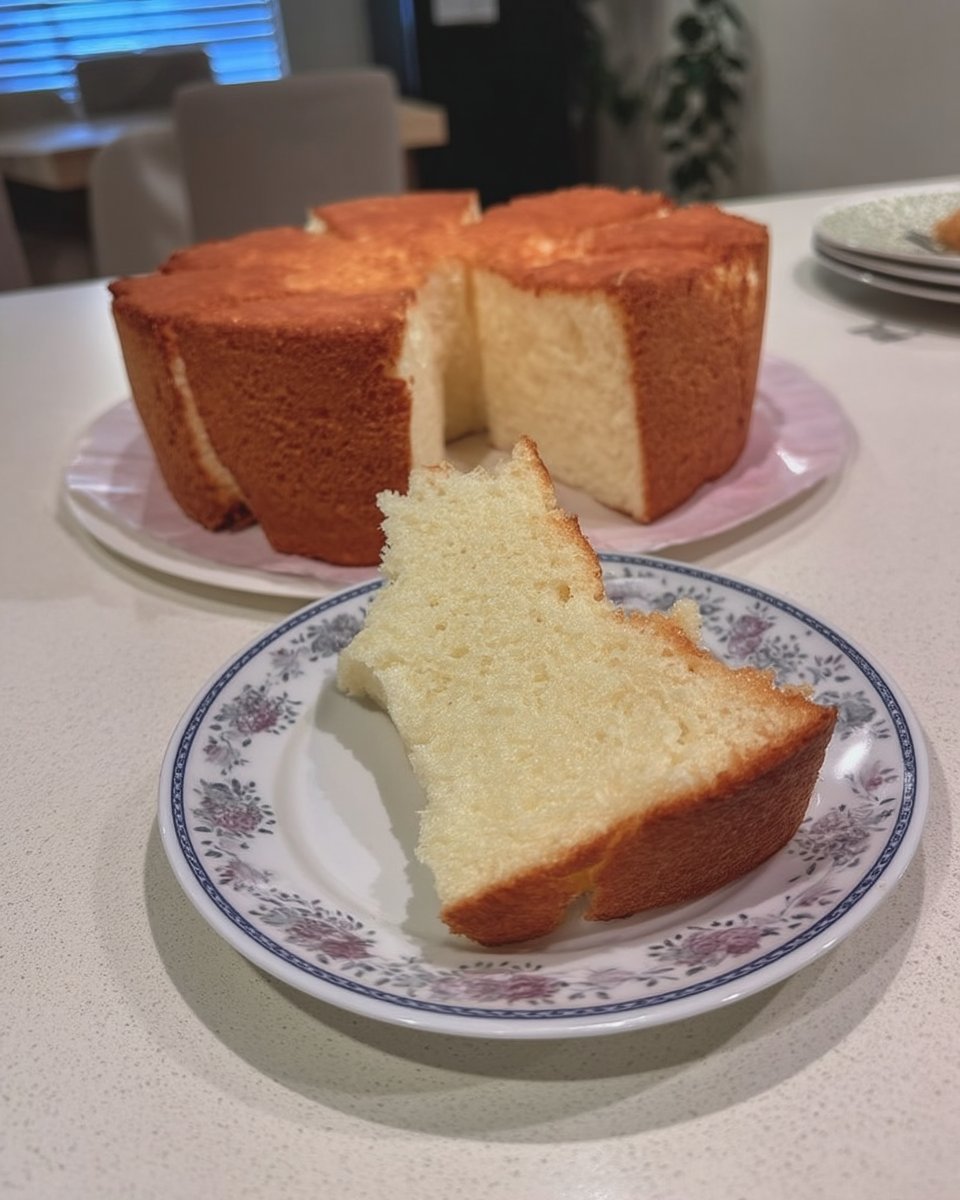 Chiffon Cake 14 Chiffon cake topped with whipped cream and berries