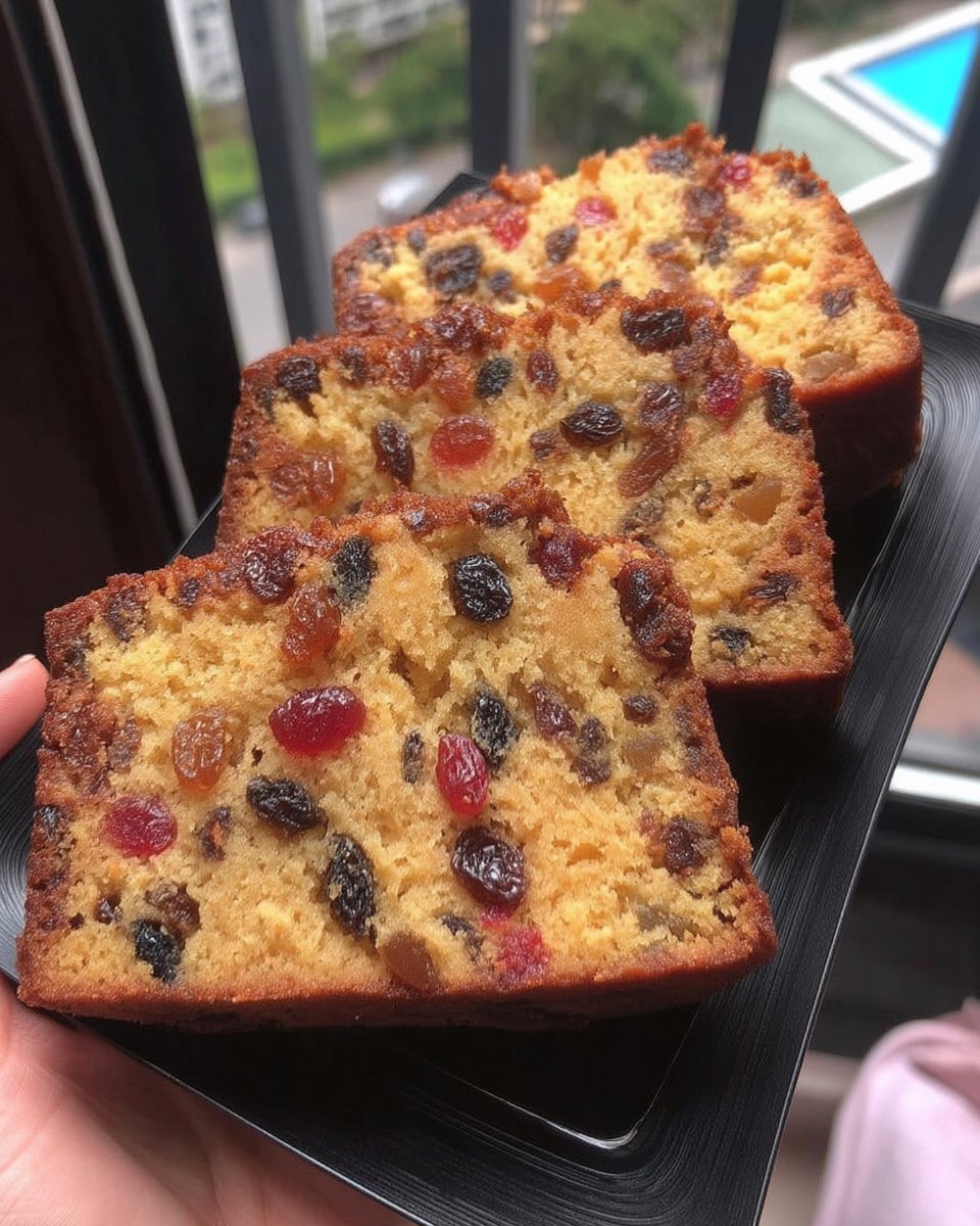 Whole frosted chocolate fruit cake served with black coffee