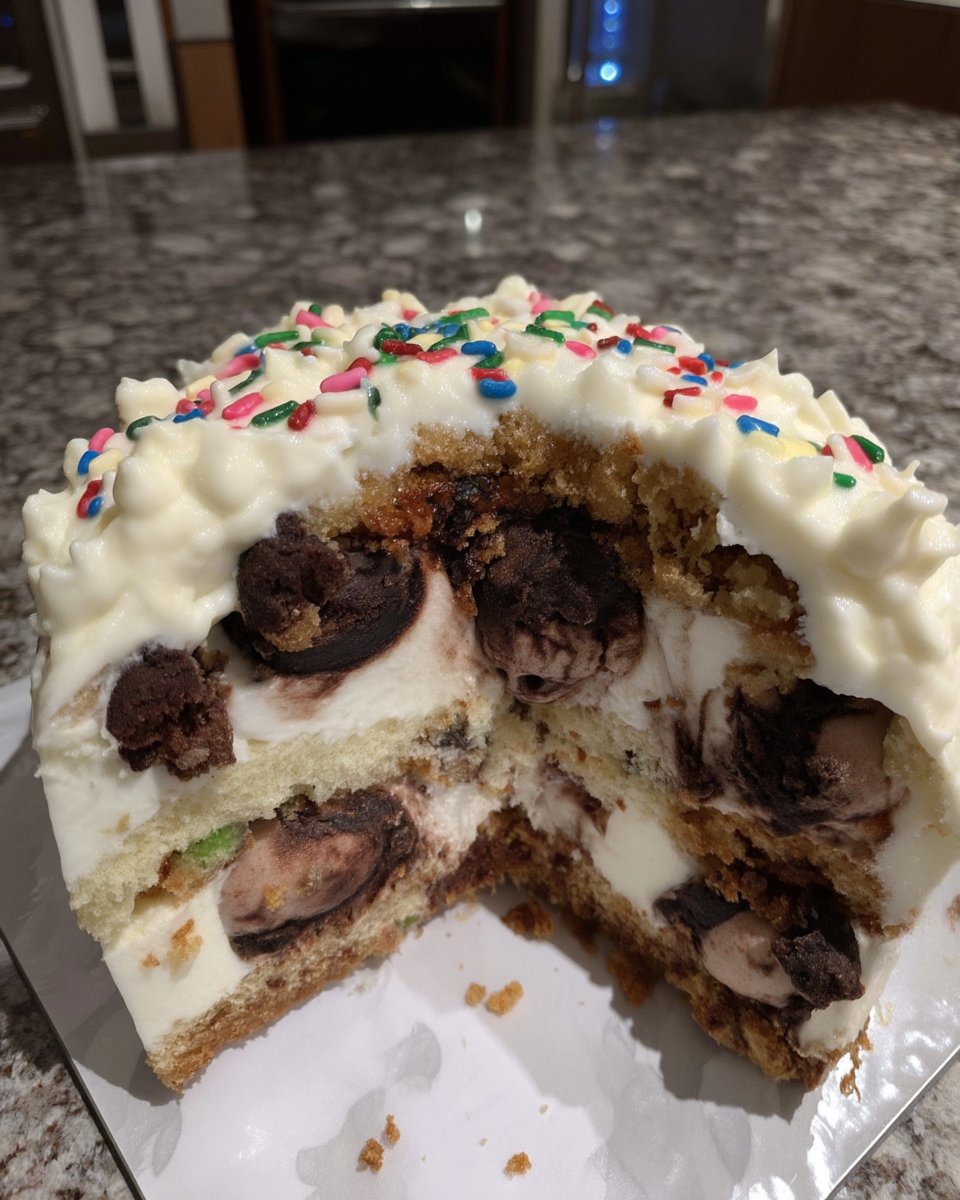 Ingredients for cookies and cream cake including cocoa and oreos