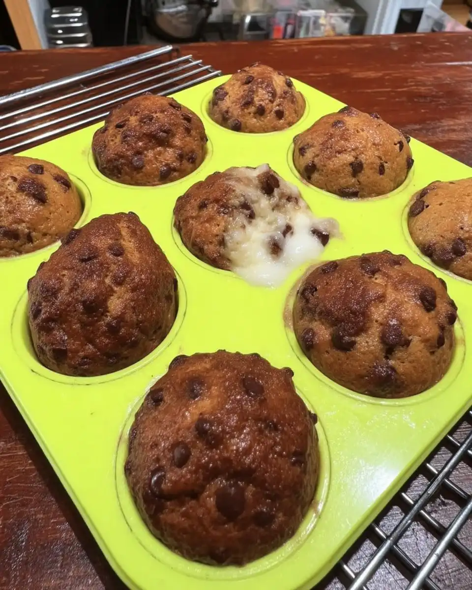 Three mini cakes on a white plate with coffee