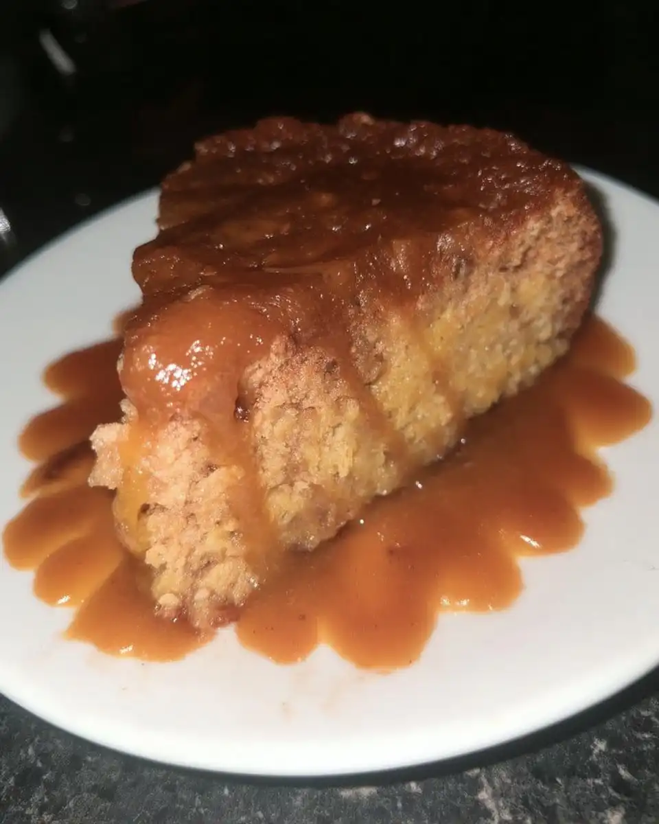 Banana pudding poke cake in pan topped with wafers