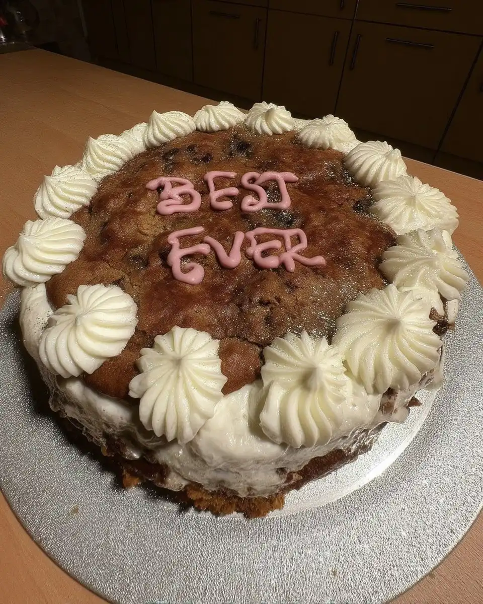 9x13 sheet cake with swirled chocolate and vanilla frosting