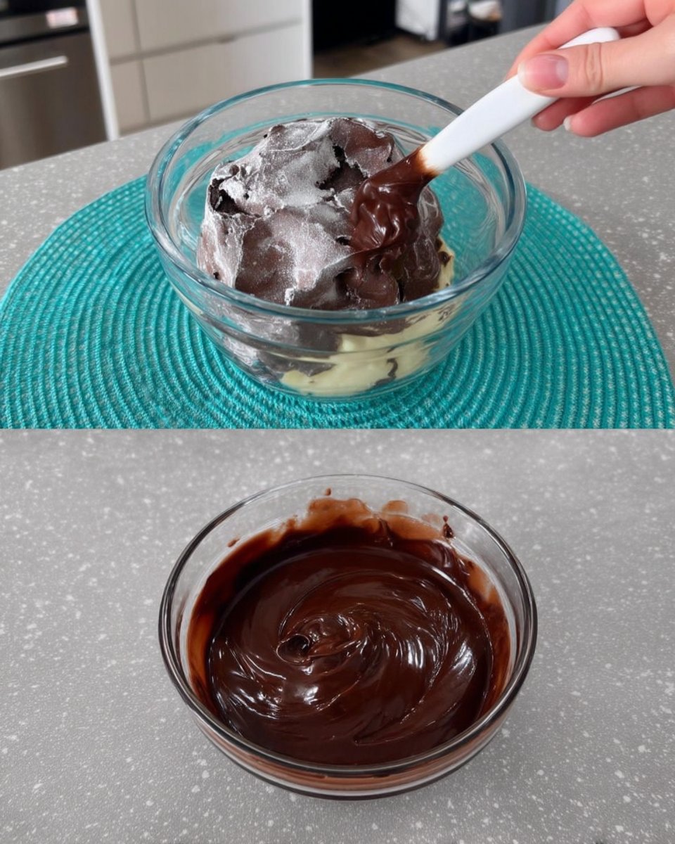 Frosting the peppermint chocolate cake with white chocolate buttercream
