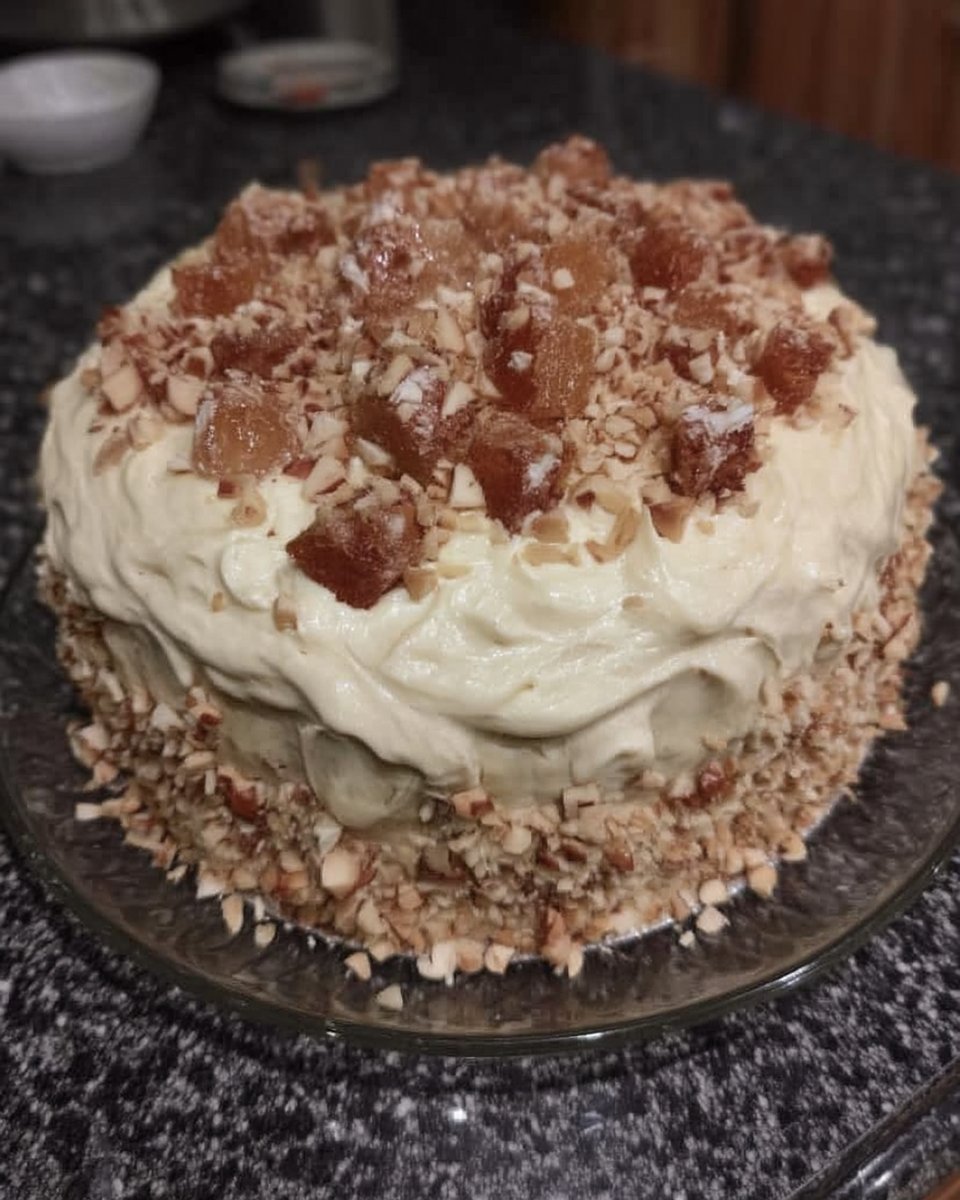 Cooked flour frosting mixture cooling in a pot