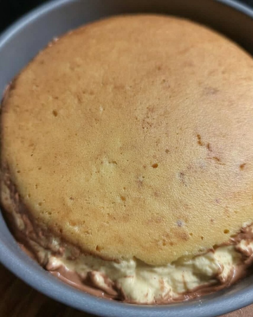 Yellow Cake with Chocolate Frosting 13 Spreading chocolate buttercream on yellow cake layers