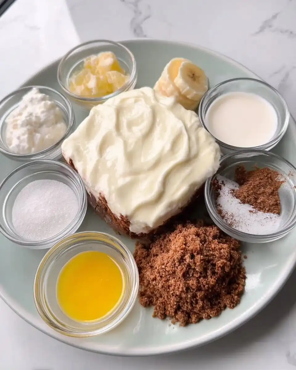 Ingredients for lemon cheesecake including cream cheese lemons and eggs