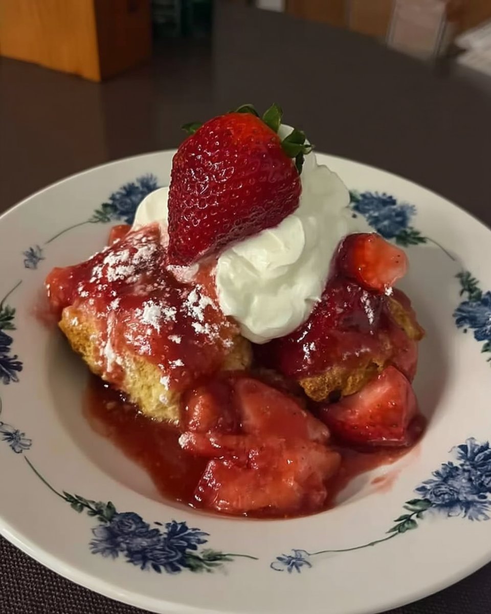 Strawberry Shortcake 13 Cutting butter into flour for shortcake dough