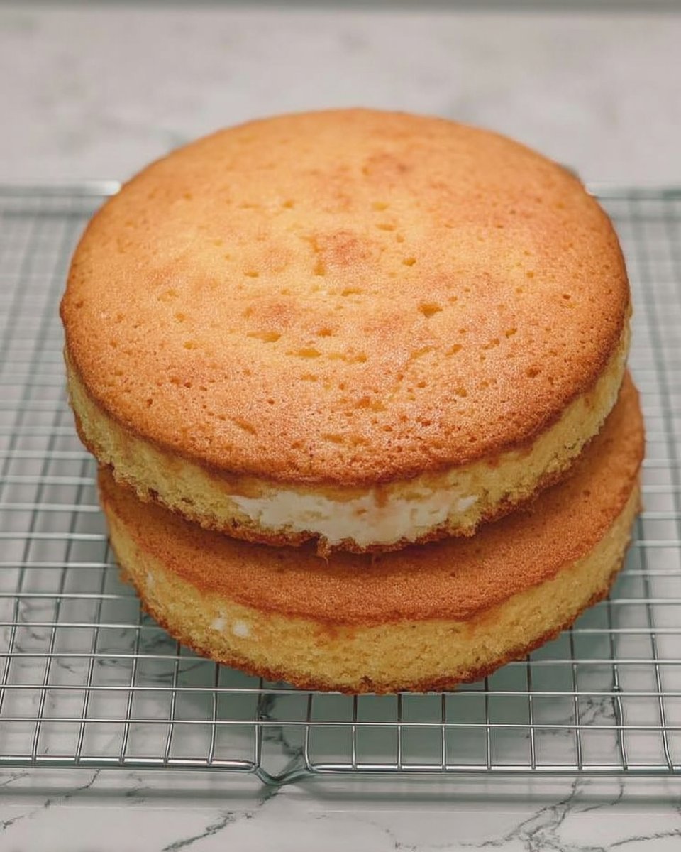 Vanilla cake batter being mixed in a stand mixer with paddle attachment