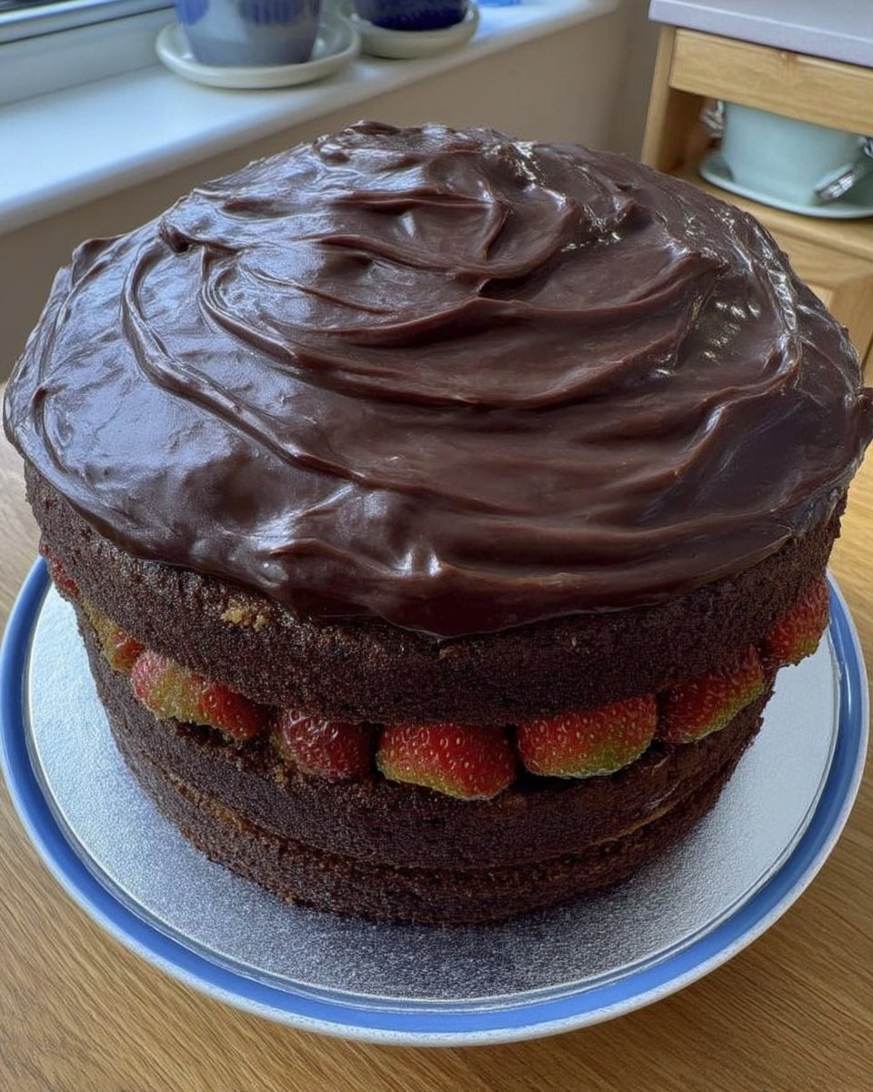 Ingredients for strawberry cake including prosecco strawberries and flour