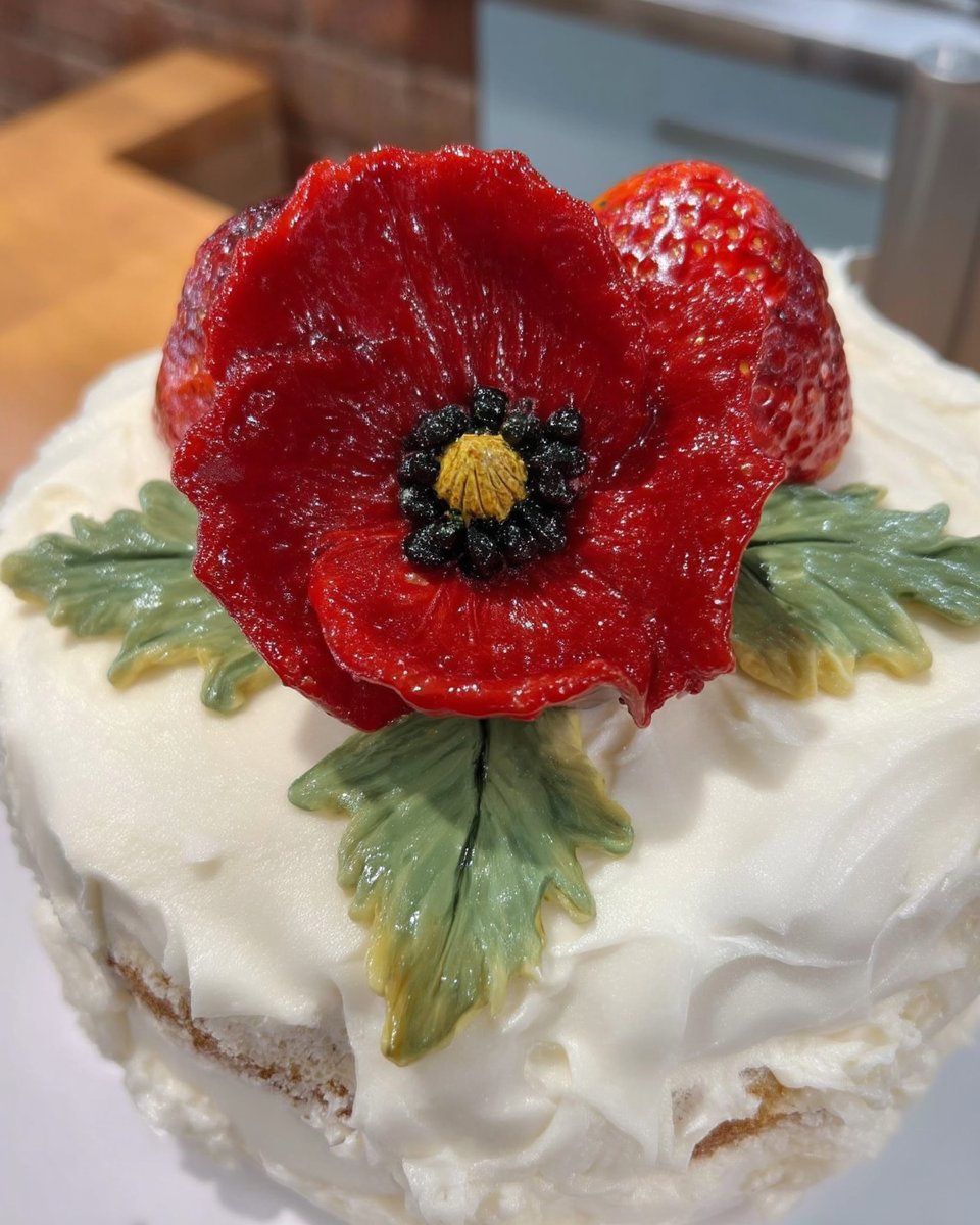 Ingredients for retirement cake including butter sugar flour and eggs on a wooden table