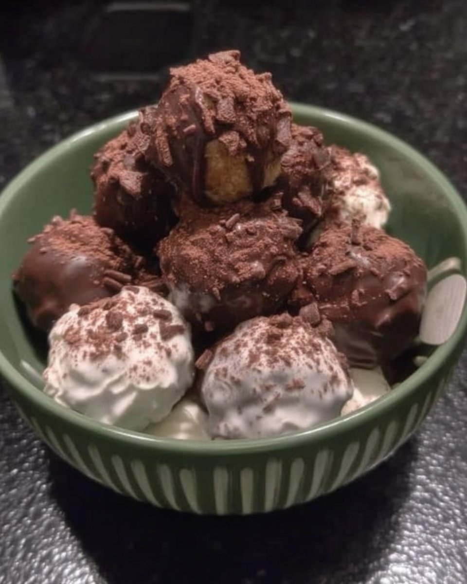 Yellow cake pops coated in chocolate with sprinkles on a white platter