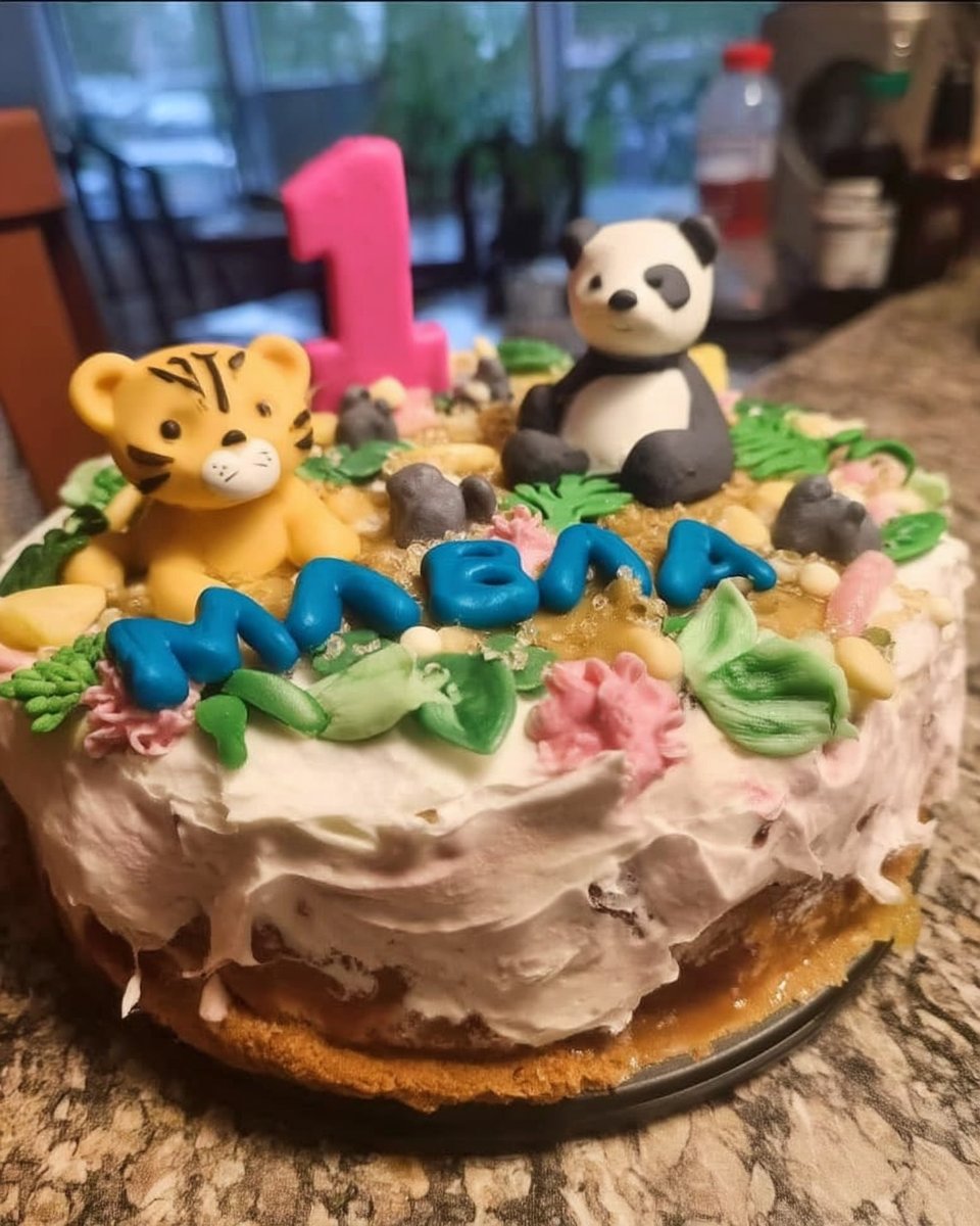 Slice of chocolate jungle cake on a plate