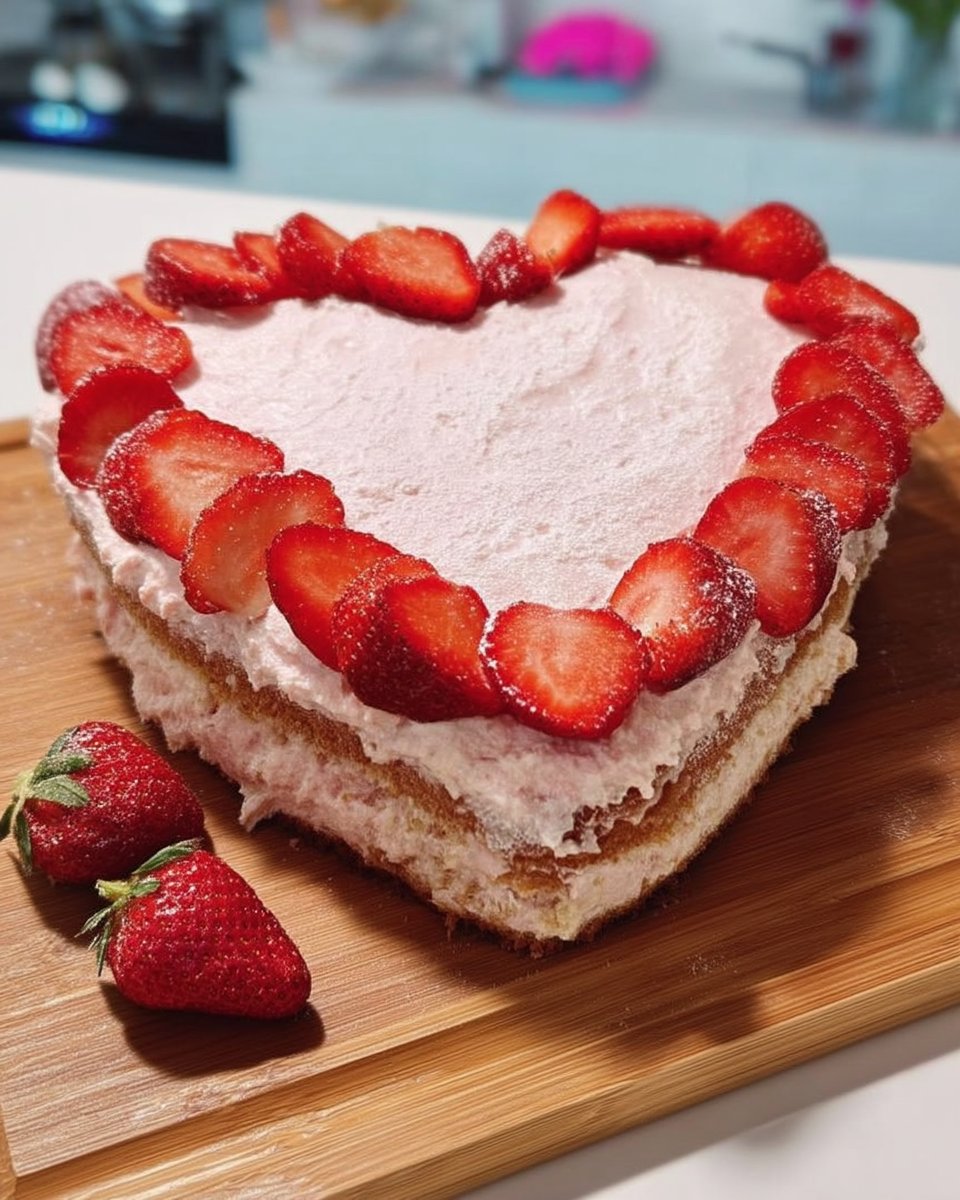 Valentines Cake 14 Slice of chocolate valentines cake on a plate
