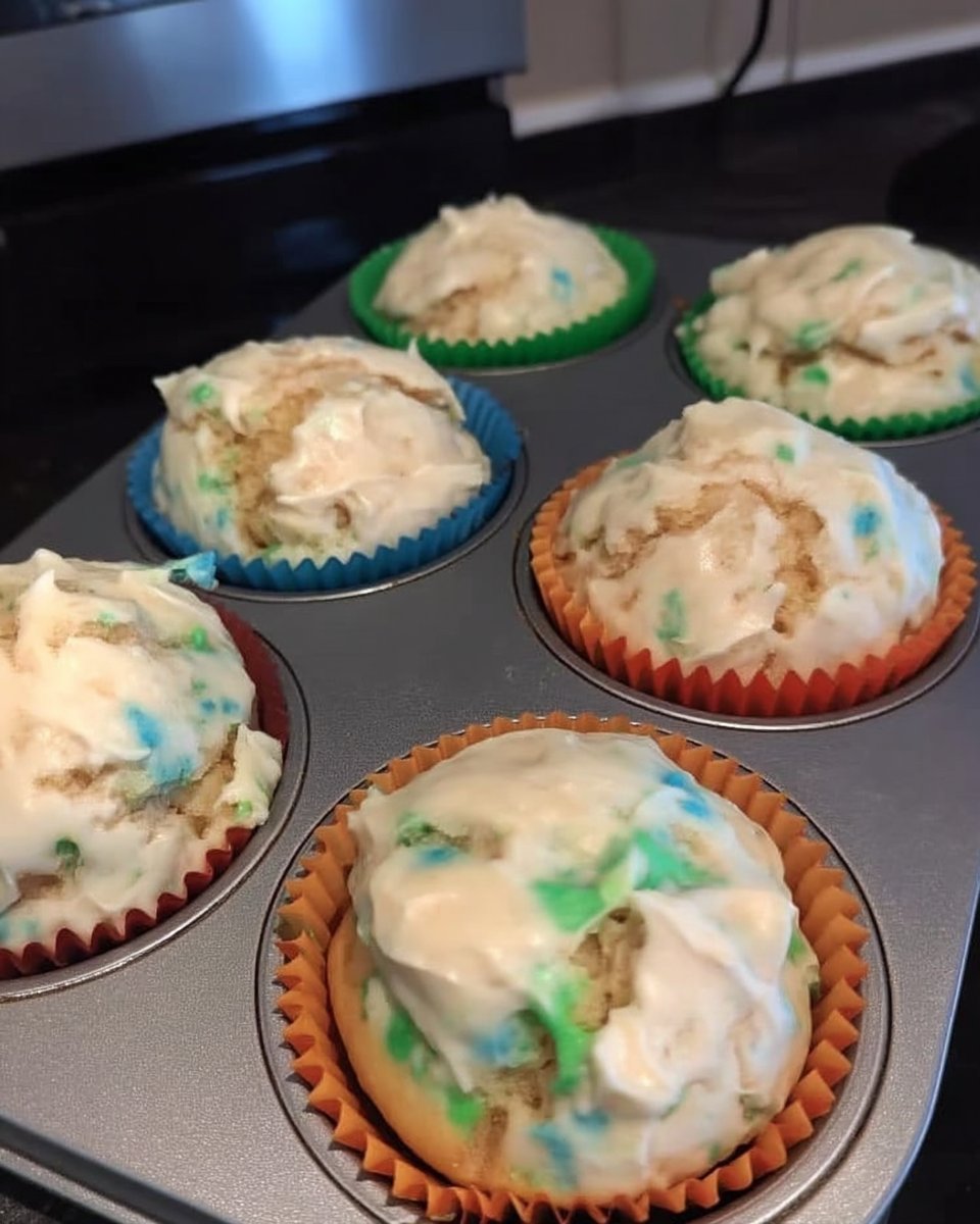 Folding whipped egg whites into cake batter with a spatula
