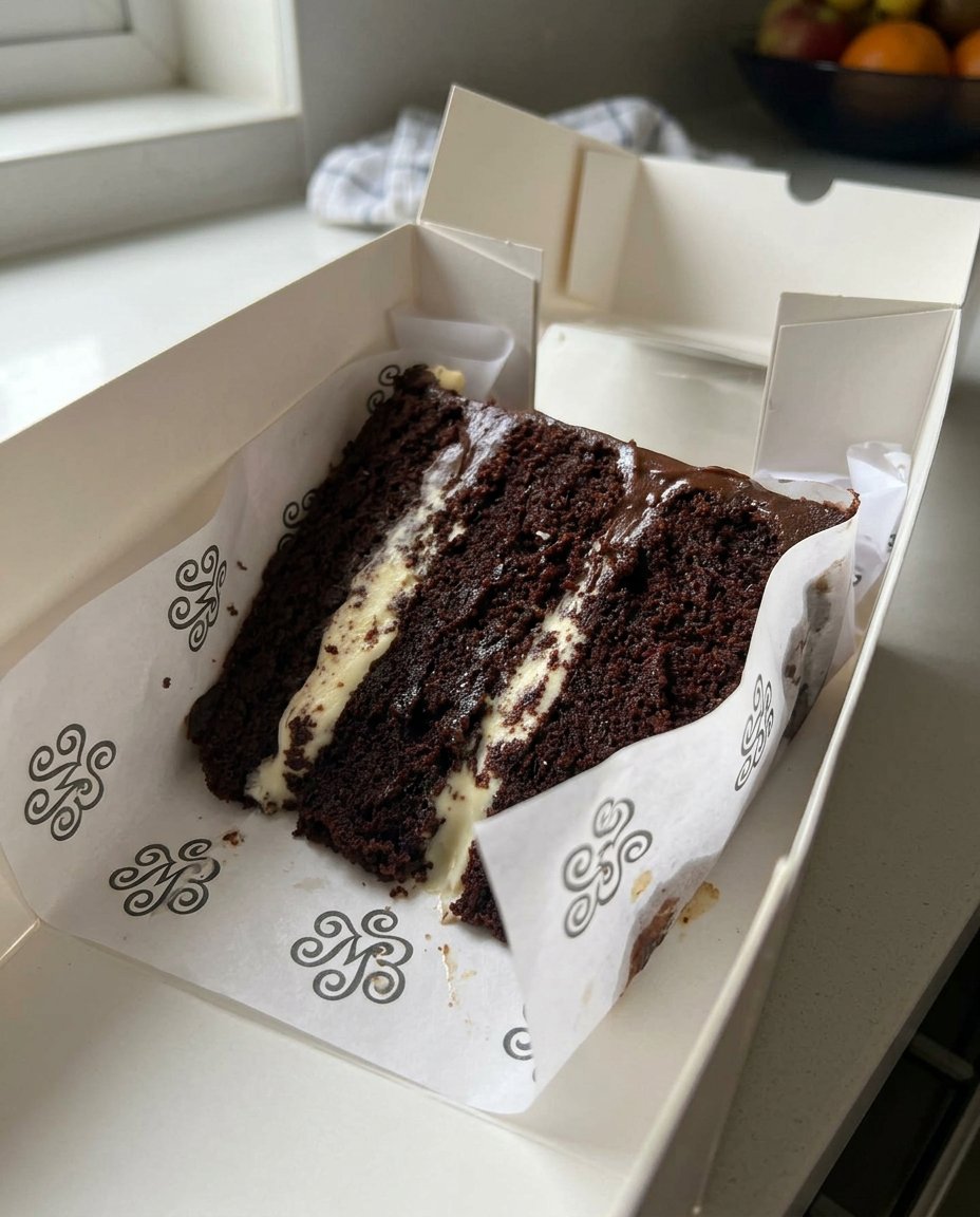 Slice Cake 12 Ingredients like flour eggs and butter on a wooden counter