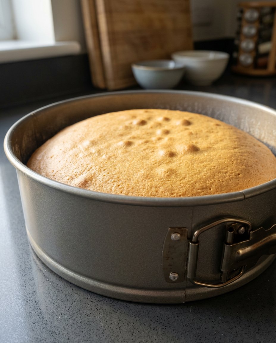 Ingredients for a homemade cake including butter eggs flour and milk