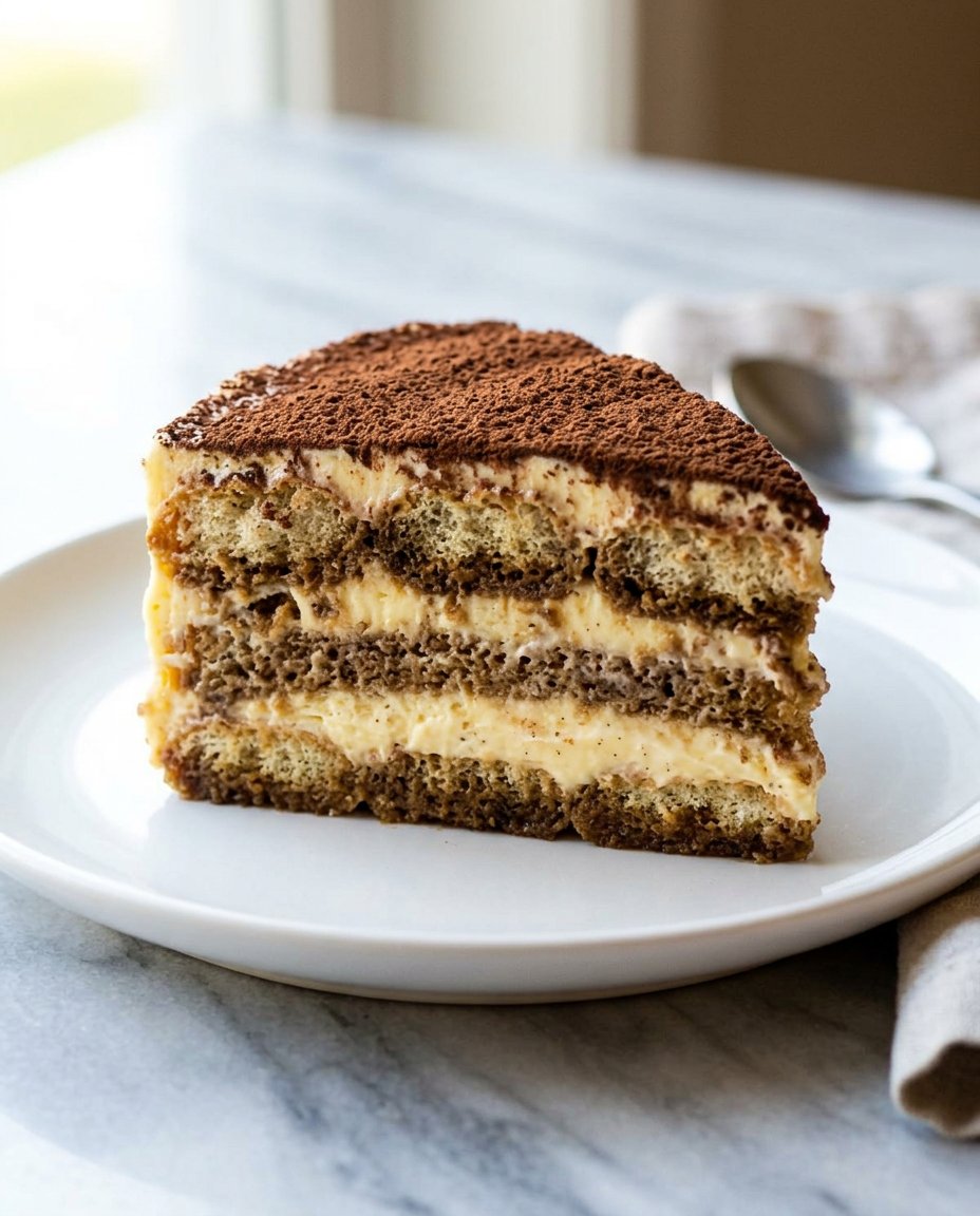 Ingredients for tiramisu cake including mascarpone espresso and ladyfingers