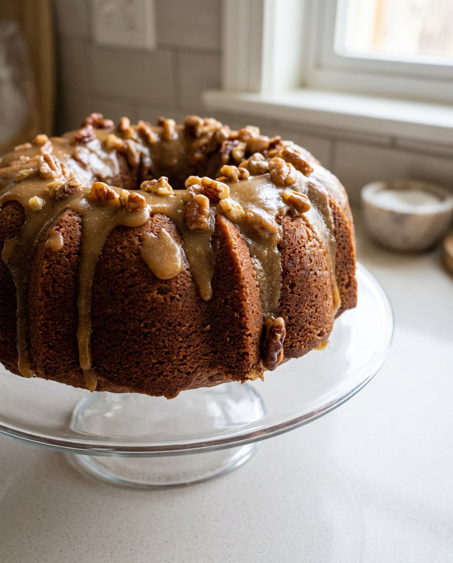 Melted butter foaming and browning in a black skillet