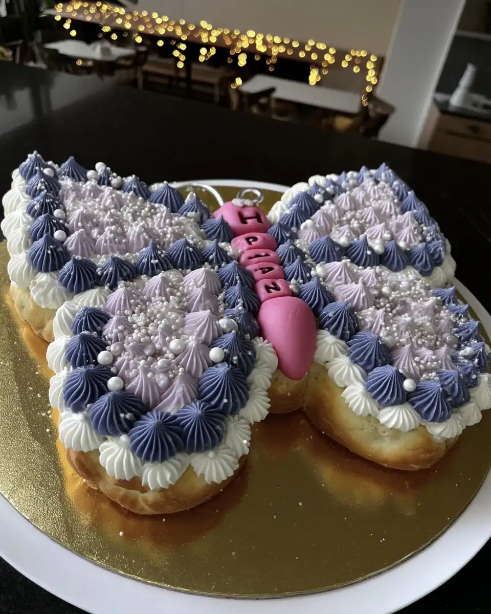 A tray of butterfly cakes dusted with icing sugar and ready to serve