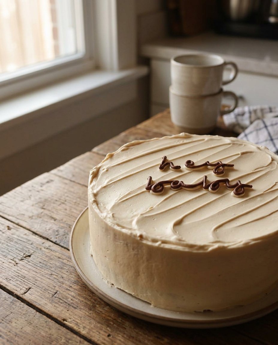 A light and airy cake minimal with mandarin oranges and whipped topping