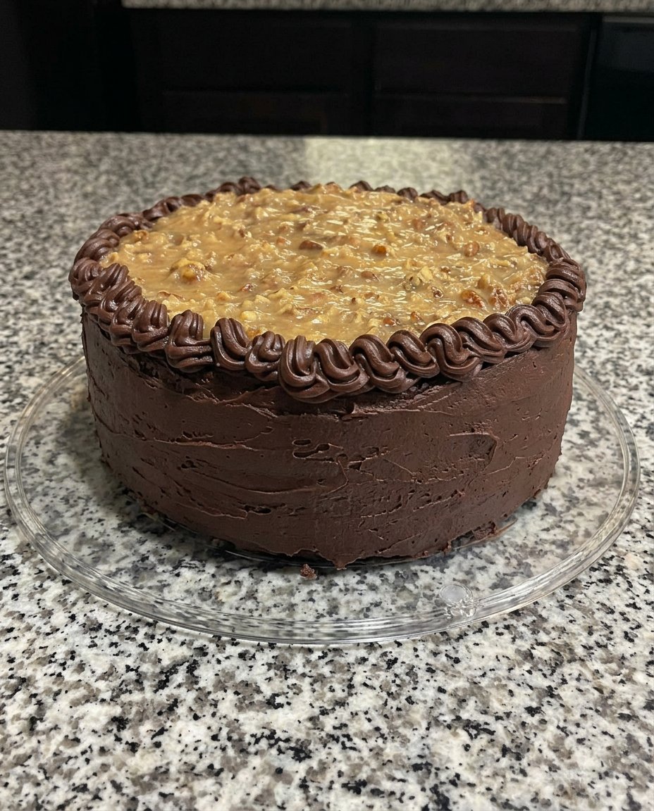 Candle Cake 14 Sliced chocolate candle cake on a plate for serving