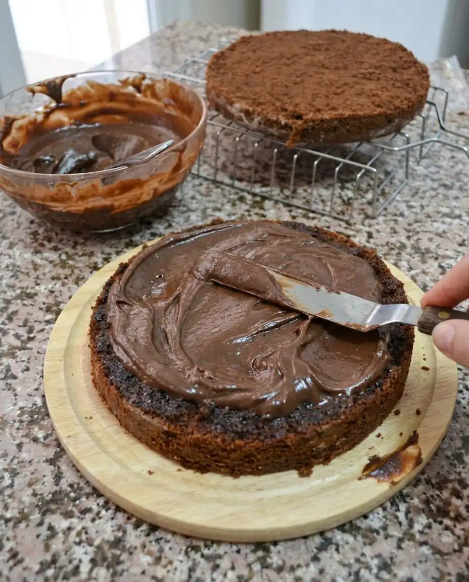 Ingredients for chocolate birthday cake including cocoa powder and cardamom