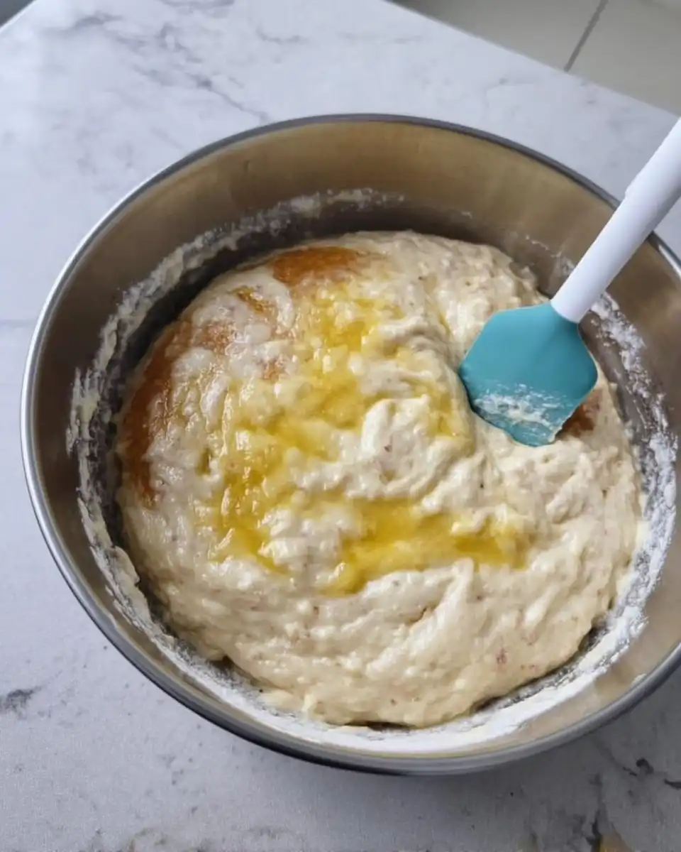 Ingredients for cinnamon roll cake including yellow cake mix milk and cinnamon