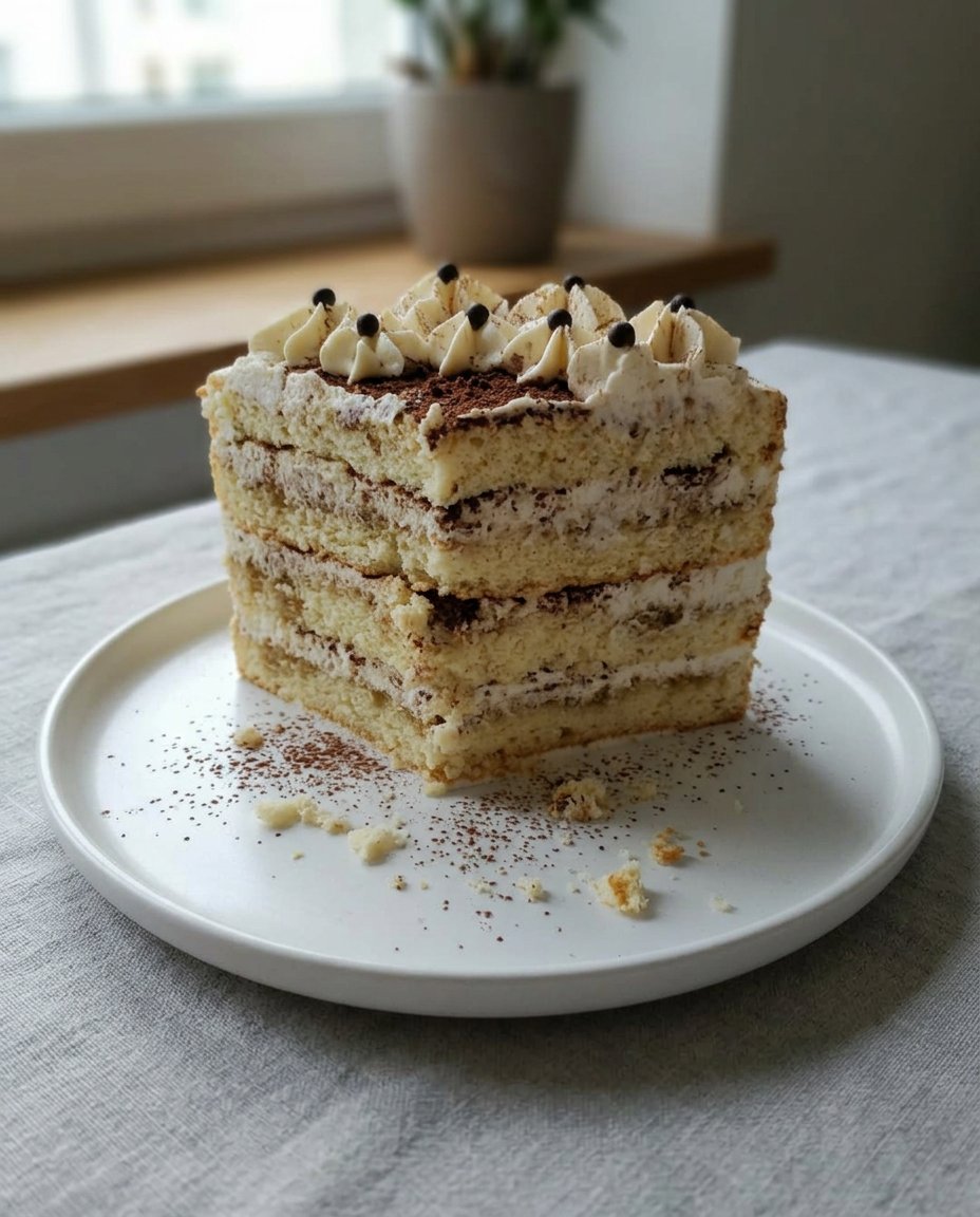 Dipping a ladyfinger cookie into a bowl of dark espresso coffee