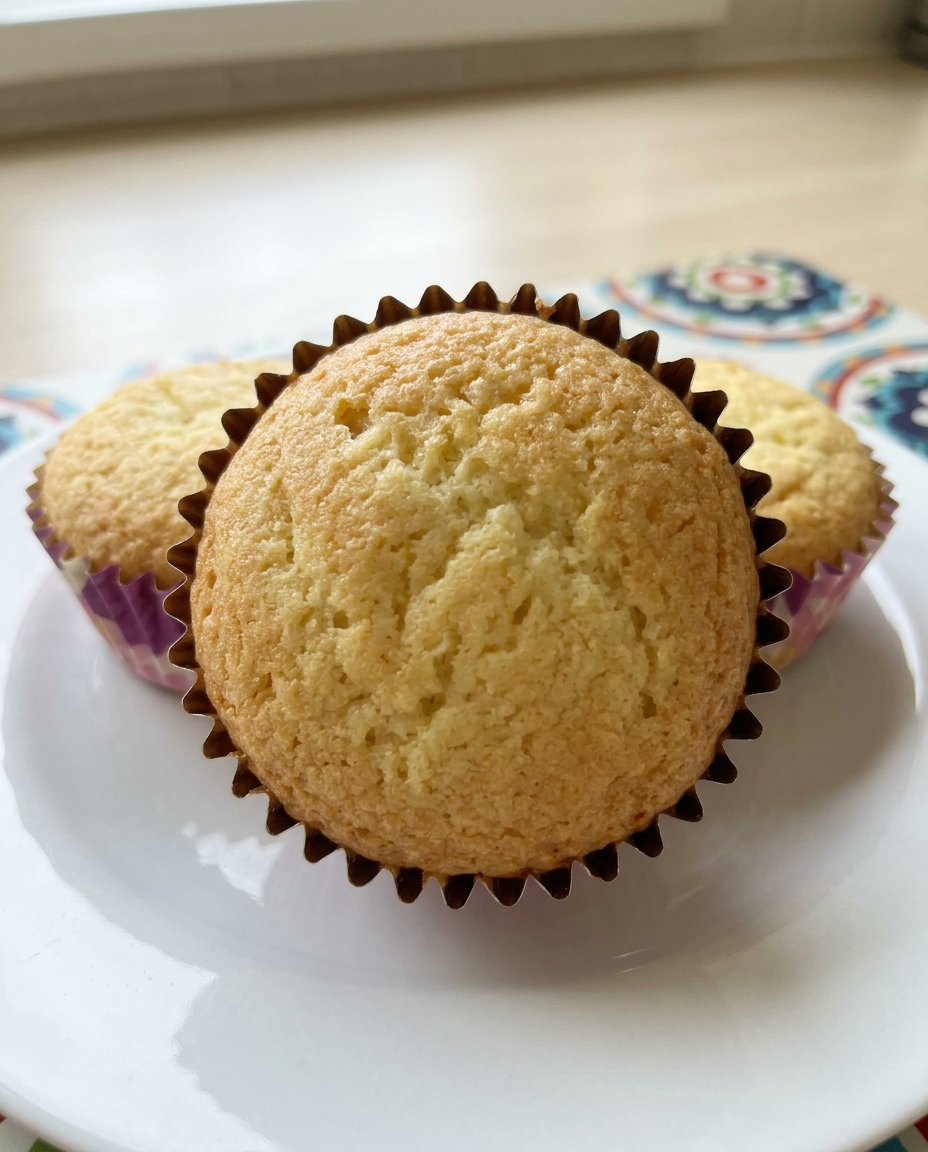 A batch of fairy cakes with white icing and colorful sprinkles on a cooling rack