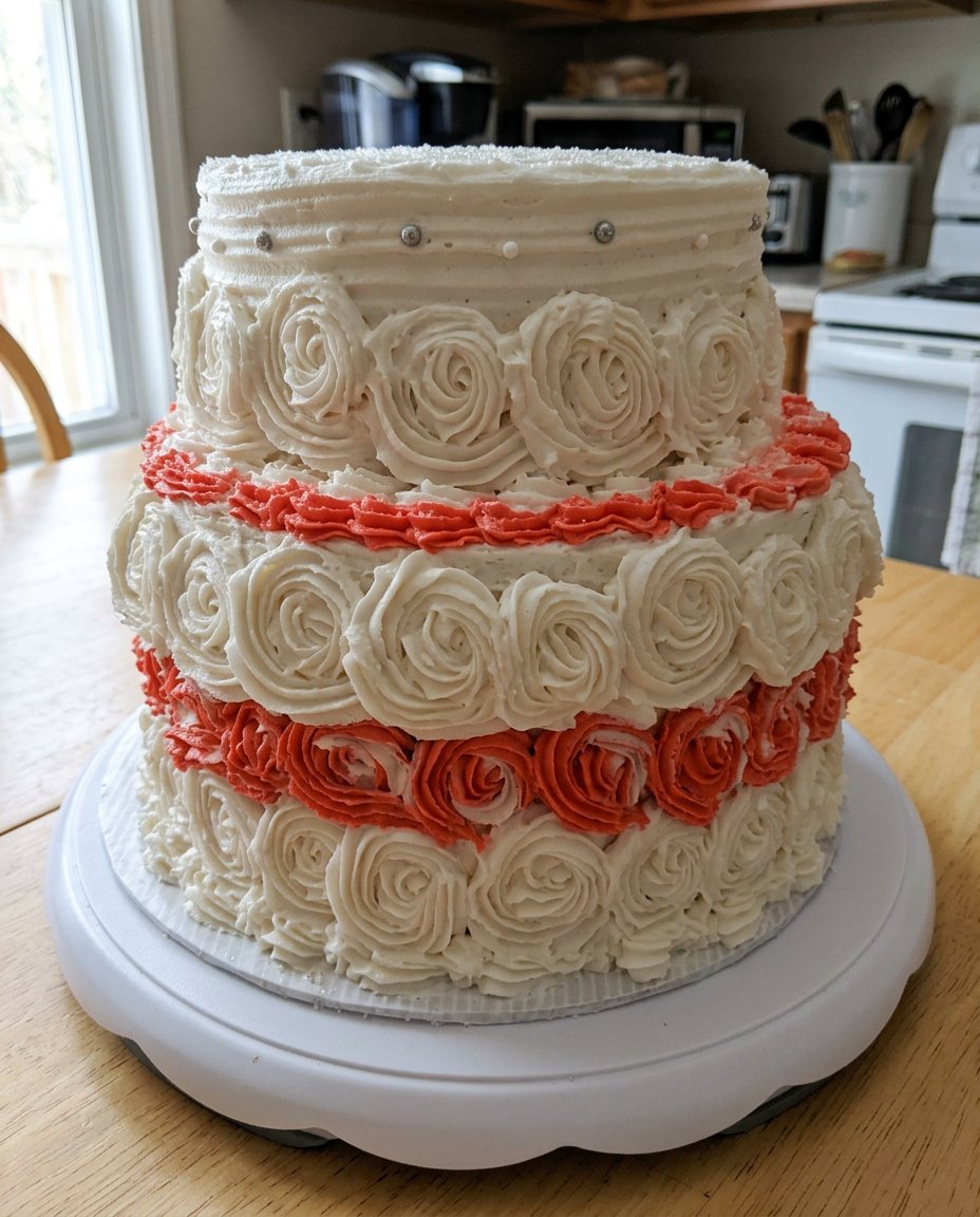 Pantry staples like cake mix sour cream and extracts on a counter