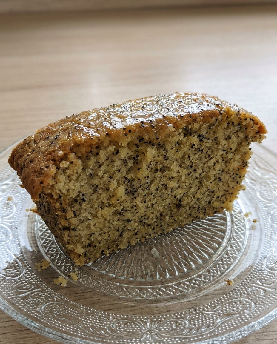 A 9x13 lemon poppy seed cake topped with cream cheese frosting and yellow curd swirls.
