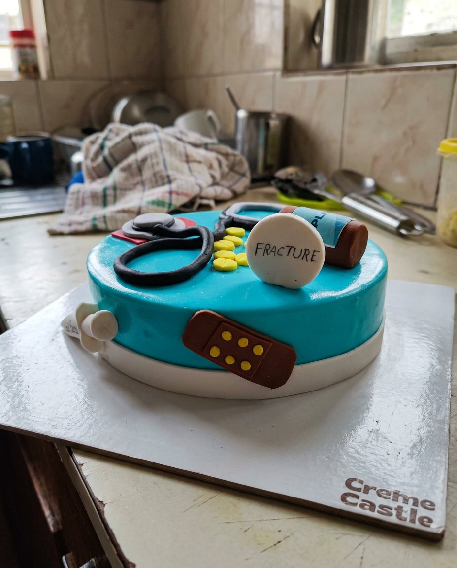 A large glass bowl showing the thick and smooth batter of a doctor cake being mixed.