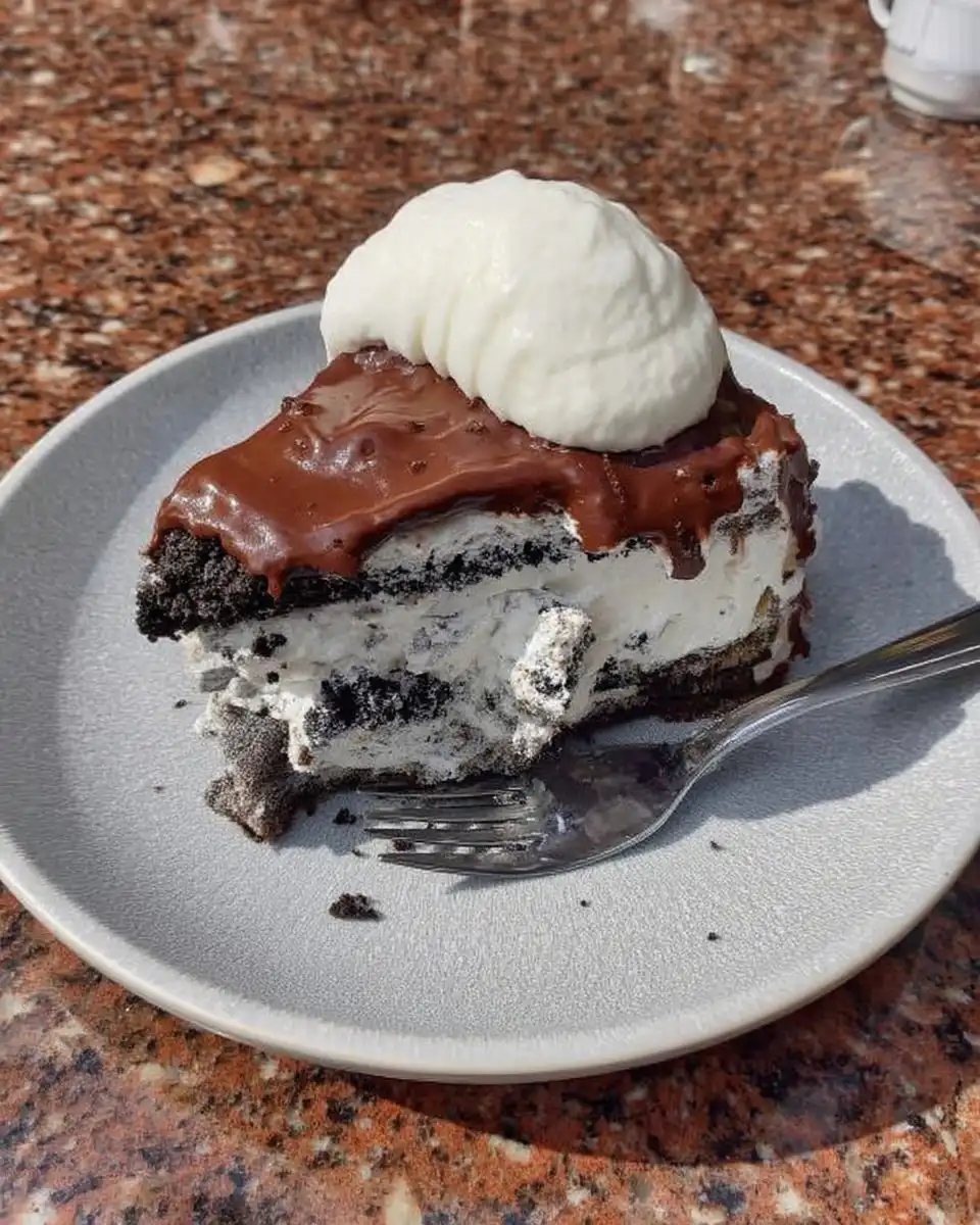 Ingredients for Oreo Icebox Cake including heavy cream and oreo cookies