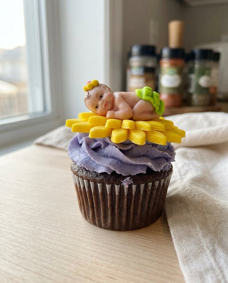 A hand piping melted chocolate over a paper template to make a cake topper