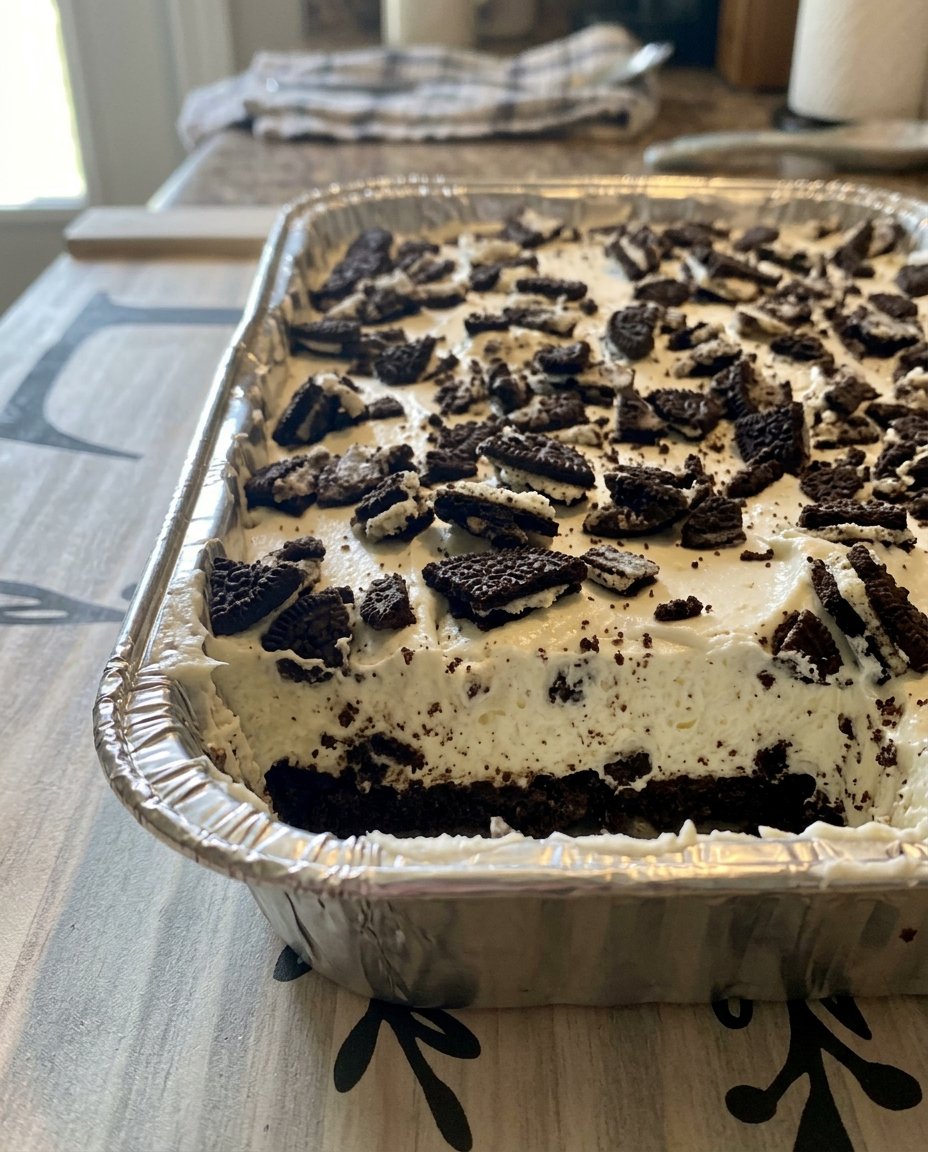 Cookie Cake 14 A slice of warm cookie cake topped with a scoop of vanilla ice cream