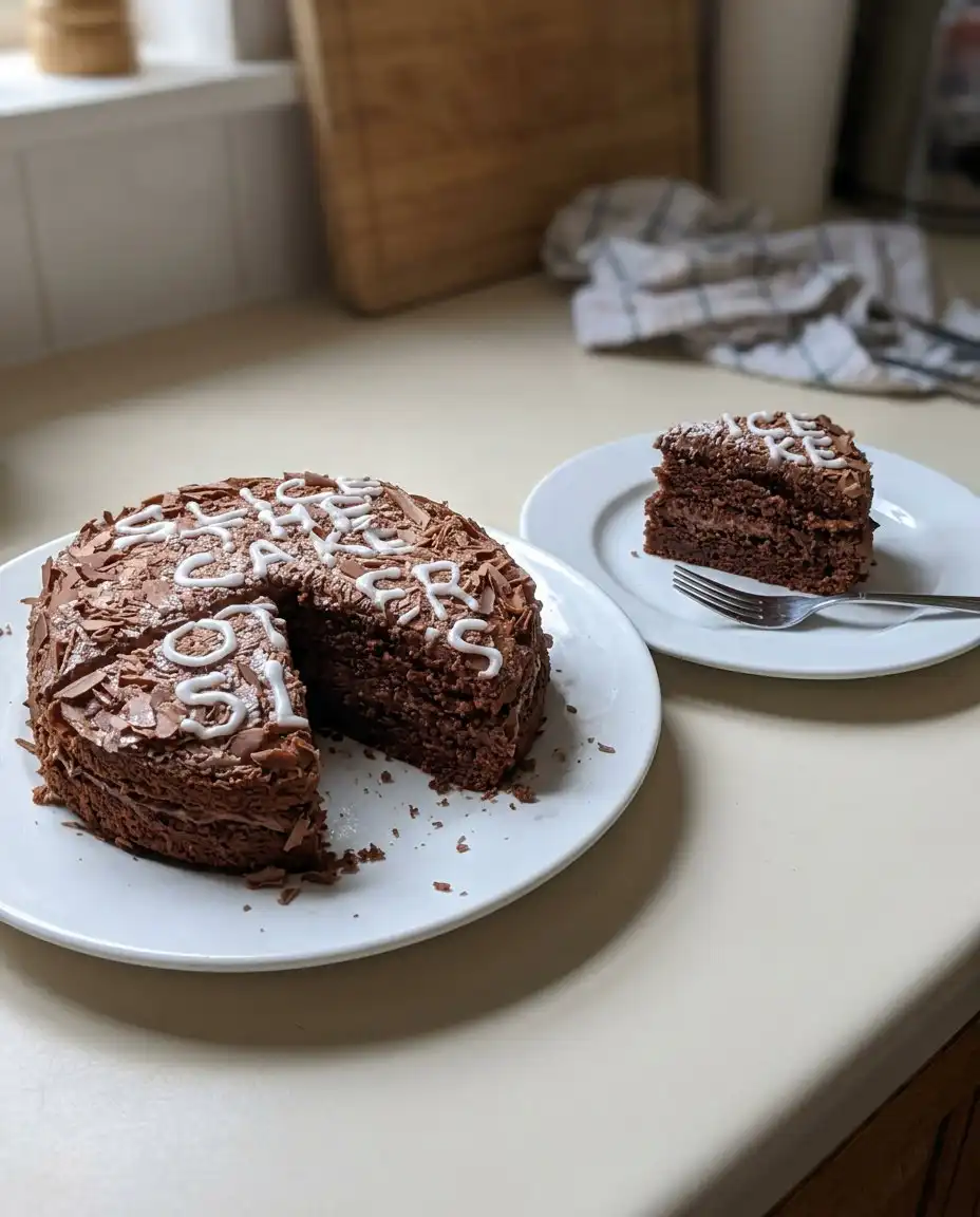 A single slice of feathered cake on a plate with coffee