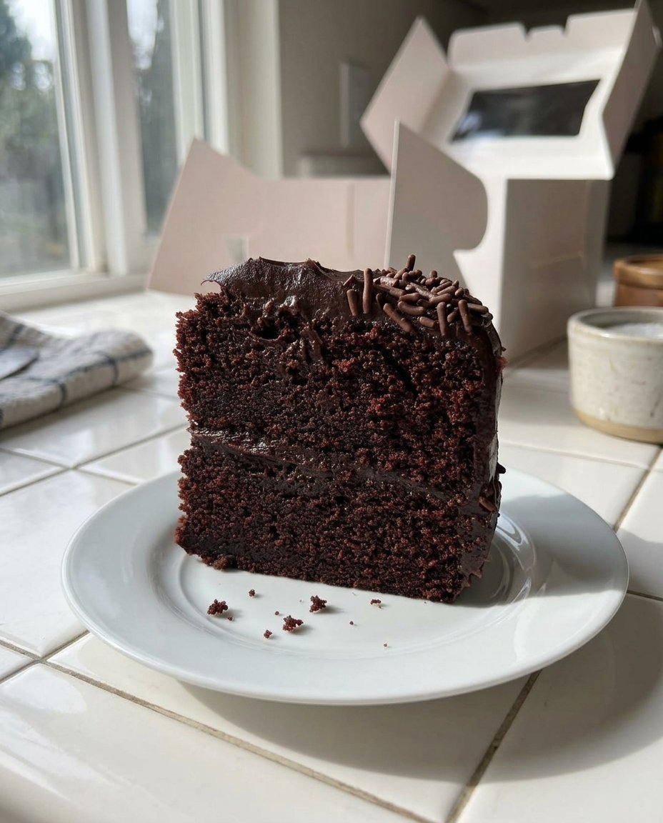 Bowls of flour, cocoa powder, sugar, and oil for making a chocolate cake