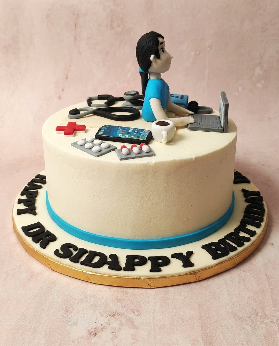 A moist and golden yellow doctor cake served on a classic white platter.