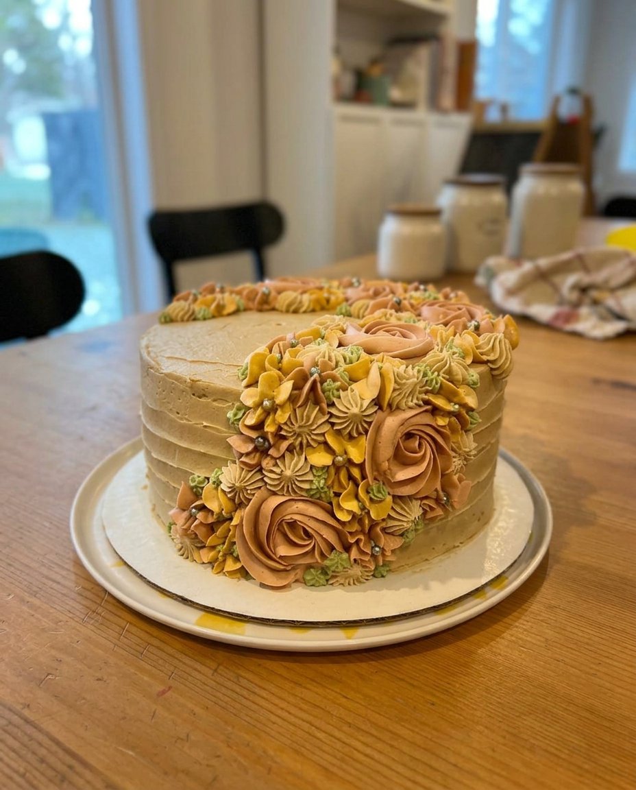 Bowls of white icing and green food coloring next to round cake pans
