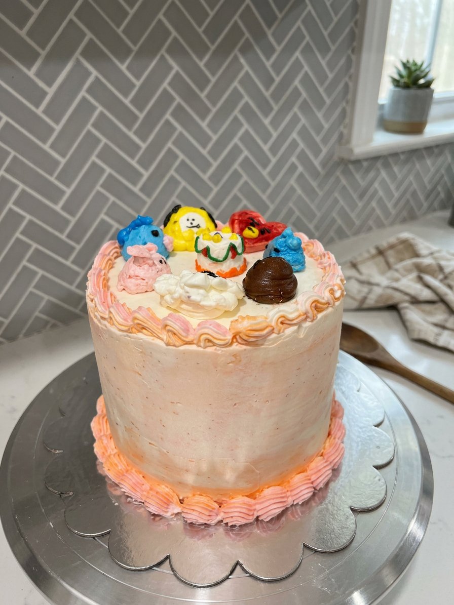 Basic pantry staples like flour butter sugar and eggs on a wooden counter