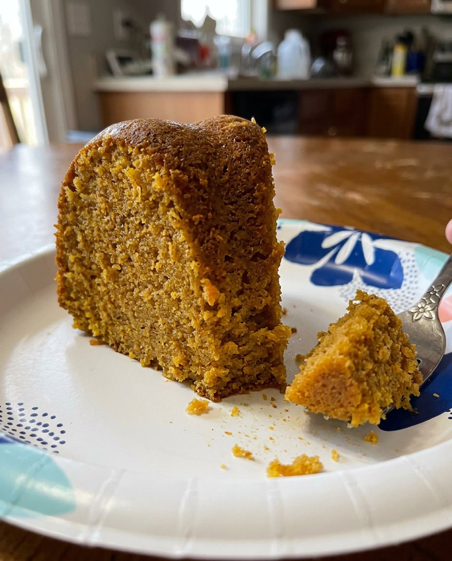 Sweet Potato Cake 13 Mashed orange sweet potatoes in a glass bowl.
