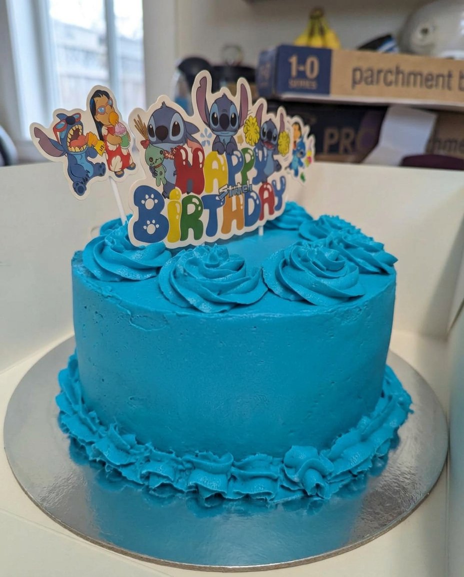 A beautiful chocolate stitch cake with coconut buttercream and cherries